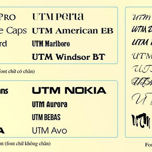 font chữ làm quảng cáo